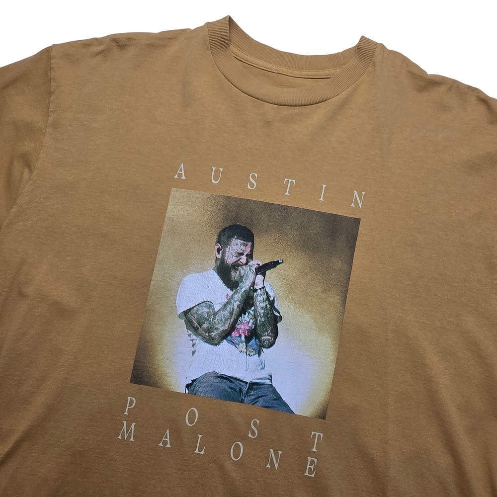 Post Malone Concert 2023 Tour Austin Mustard Band T Shirt Merch Large Made USA